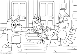 Kids should get out from their comfort zone. Bluey Coloring Pages Coloringall