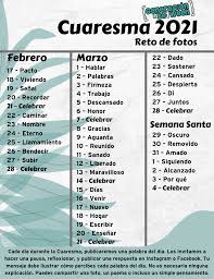 Hoy los fieles de la iglesia católica celebran el miércoles de ceniza, con lo que se da inicio a la cuaresma 2021, un tiempo penitencial que en el que se disponen espiritualmente para la fiesta de la. Reto De Fotos Cuaresma 2021 The United Methodist Church