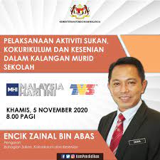 Hal ini kerana pada segak dan bmi tidak dikira menggunakan markah tetapi hanya melibatkan pelaporan. Kpm On Twitter Encik Zainal Bin Abas Pengarah Bahagian Sukan Kokurikulum Dan Kesenian Akan Bersiaran Di Malaysia Hari Ini Mhi Tv3 Khamis 5 November 2020 Pada Jam 8 00 Pagi Beliau Akan Berbicara