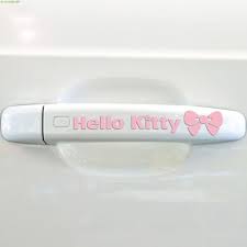Pretty Hello Kitty Design Car Sticker For Door Handle Rearview Mirror Tail Window Side Door Cheap And Good Quality Car Hood Sticker Car Spannercar Sticker Company Aliexpress