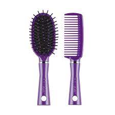 Ceramic panel and nylon bristles emit negative ions for eliminating. Amazon Com Conair Fusion Hair Brush Comb Cushion Mid Size Colors May Vary Hair Brush Set Beauty