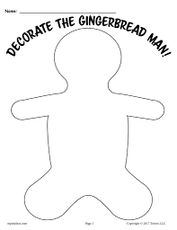 Gingerbread activities for preschoolers and up. 3 Printable Gingerbread Man Activities Supplyme