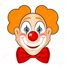 Kirmizi Yay Ile Gulumseyen Palyaco Vektor Cizim Stok Illustrasyon Illustrasyonlar Cizim Kirmizi