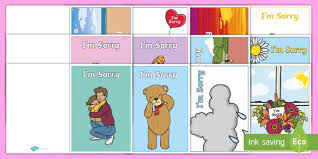 Don't forget to ask forgiveness from those you love! I M Sorry Gift Card Template Teacher Made