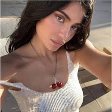 DUPE Dupe High Quality Kylie Jenner Necklace,Kylie Cherry Necklace,Fashion  Necklaces Jewelry,Cherry Pendant Necklace Sterling Silver And Enamel