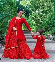 In the present times, the indian sharara dress has become hugely popular with young girls. Ravishing Red Color Sharara Suit Cubber In