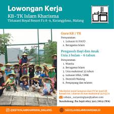 Loker guru wilayah badas, pare. Info Lowongan Kerja Kawasan Sekolah Islam Kharisma