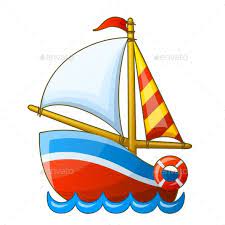 Sailing Vessel Isolated On White Background Boat Cartoon Boat Drawing Boat Illustration