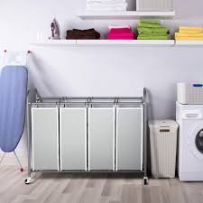 Maybe you would like to learn more about one of these? Gray Laundry Organizer Cart For Clothes Storage Romoon Laundry Sorter 3 Bag Laundry Hamper Sorter With Rolling Heavy Duty Casters Storage Organization Laundry Storage Organization Vit Edu Au