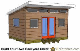 It doesn't have to cost much. 12x16 Modern Shed Plans Center Door