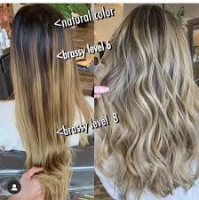 Warm colors such as peach, golden yellow, copper, coral, and brown shades with warm tones are good choices. The Ultimate Answer To Why Blonde Hair Turns Yellow Or Brassy Beauty And Lifestyle Blog Ally Samouce