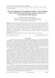 Ternyata, tugas admin gudang logistic tidak sederhana seperti yang dipikirkan kebanyakan orang. Pdf Role Of Compensation Organization Culture And Leadership On Working Motivation Of Faculty Member Study Case Universities In North Jakarta