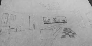 One point perspective differs from two point and three point perspectives in that there is only one vanishing point. Interior Of A Room Sunny With A Chance Of Cheer
