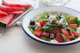 Insalata di anguria e feta….senza feta! Insalata Di Anguria Rucola E Feta