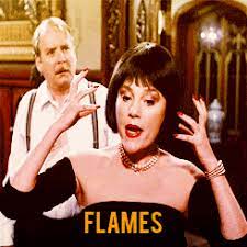 And they'd better watch out for those flames! Flames On The Side Of My Face Heaving Breasts I Loooovvee This Movie Clue It S Soooo Funny Funny Movie Scenes Funny Movies Movie Stars