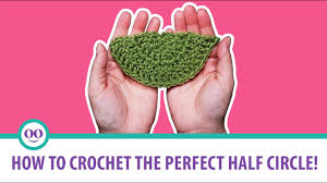 How To Crochet The Perfect Half Circle! - YouTube