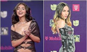 Ángela Aguilar huyó así de Belinda en Premios Lo Nuestro