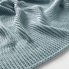 Ingabritta Throw Light Blue 51x67 Ikea Blue Throw Blanket Blue Throws Light Blue