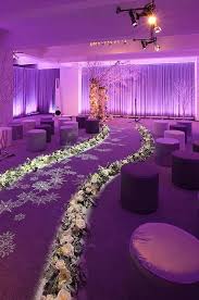 Purple Winter Wonderland Wedding Ceremony Modwedding Winter Wedding Decorations Winter Wonderland Wedding Purple Winter Weddings