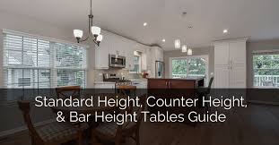 You need to have a distance of at least one meter or 40 inches between the main kitchen work counter / cabinets and the kitchen island. Standard Height Counter Height And Bar Height Tables Guide Luxury Home Remodeling Sebring Design Build