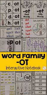Ot Word Family Interactive Notebook Word Family Interactive Notebook Word Families Interactive Notebooks