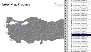 Türkei position auf der weltkarte anzeigen. Vektorkarte Der Turkei Mit Provinzen Eps Svg Ai