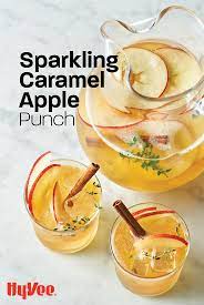 Sparkling Caramel Apple Punch Recipe Apple Drinks Recipes Apple Drinks Salted Caramel Drinks