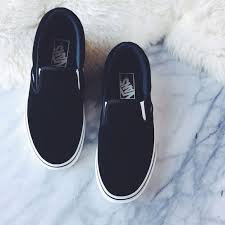 Black And Grey Slip On Vans Vans Black Suede Slip Ons Black Pig Suede Vans Slip Ons Pre Treated With Scotchguard Women S Size 6 5 Dress Shoes Womens Vans Slip On Adidas Shoes Women