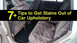 To get gum out of a sweater or clothes, apply ice to hardened gum. 7 Tips To Get Stains Out Of Car Upholstery