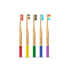 MamaP Bamboo Family Multipack Toothbrush Set, Eco-Friendly 100% Natural  Soft Nylon Bristles Bamboo Toothbrushes for Adults, Recyclable &  Compostable, Support Causes – Multicolor, Pack of 5: Buy Online at Best  Price in