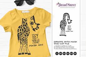 Freepik free vectors, photos and psd freepik online editor edit your freepik templates slidesgo free templates for presentations stories free editable illustrations. Hey You Fun Giraffe Svg Giraffe With Face Mask 807133 Illustrations Design Bundles
