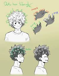 Easy anime drawings for beginners deku. Deku Hair Tutorial Art Reference Poses Anime Drawings Tutorials Anime Drawings Sketches