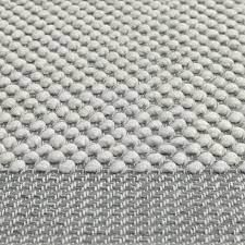 Pebble handloom bamboo & wool grey solid wool & bamboo silk rug by the | the rug company Muuto Pebble Rug Light Grey Finnish Design Shop