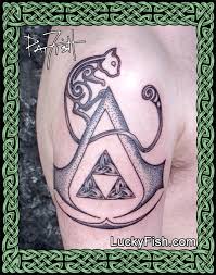 Assassin's creed tattoos have gained popularity in recent years as more and more gamers look to display their love of the game with a permanent piece of skin art. Rare Pokemon Captured In Gamer Tattoo Luckyfish Inc And Tattoo Santa Barbara