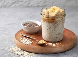 Add the desired amounts of milk, oats, yogurt, chia seeds and banana to a jar or container and give them a good stir. 30 Nutritionist Approved Healthy Breakfast Ideas Eat This Not That