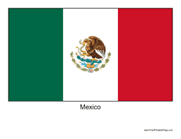 Printable montessori materials for children. Flag Of Mexico