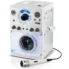 The Singing Machine Sml385btw Bluetooth Karaoke System With Led Disco Lights Microphone White Walmart Com In 2021 Kids Karaoke Machine Best Karaoke Machine Disco Lights