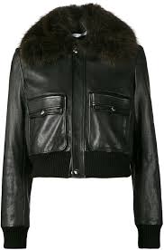 2 765 Givenchy Cropped Flight Bomber Jacket Black Leather Bomber Jacket Black Bomber Jacket Black Long Sleeve Jacket