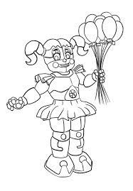 fnaf baby coloring pages beautiful circus sister coloriage spider man edge of time