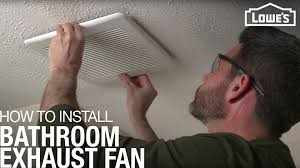 The hot wire of fan will go into switch's black wire. How To Install A Bathroom Exhaust Fan Lowe S
