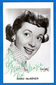 Gisele MacKenzie Singer Actress Hand Signed Autograph 3.5 x 5.5 Vintage  Photo