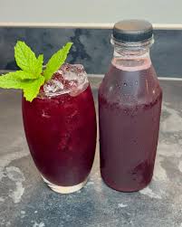 Sobolo hibiscus drink with ginger and pineapple