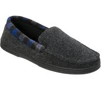 Dearfoams Men S Felt Moccasin Slipper Size 7 8 Gray Dress Shoes Men Loafers Men Moccasins Slippers