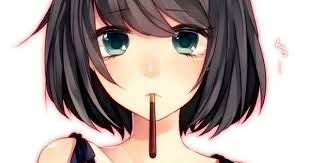 Kawaii anime girls with short black hair. Cute Anime Girl With Short Black Hair And Bangs Novocom Top