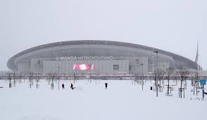 Atletico madrid have posted an epic animation video of their brand new stadium complete with led lightscredit: Atletico Vs Athletic Postponed Due To Snowstorm