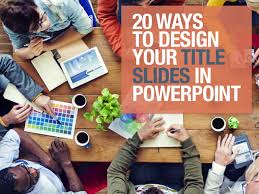 Maybe you would like to learn more about one of these? 20 Designs For Title Slides In Powerpoint