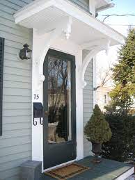 Image Gallery House Exterior Door Overhang Porch Design