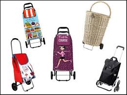 Sacs de courses et cabas. A Chacun Son Caddie De Courses Elle Decoration