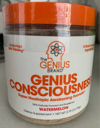 The product comes in powdered form that is added in a liquid to make a drink. Genius Consciousness
