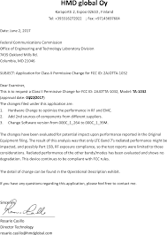 Letter to suppliers change of address. Ta 1032 Smart Phone Cover Letter C2pc Letter Hmd Global Oy
